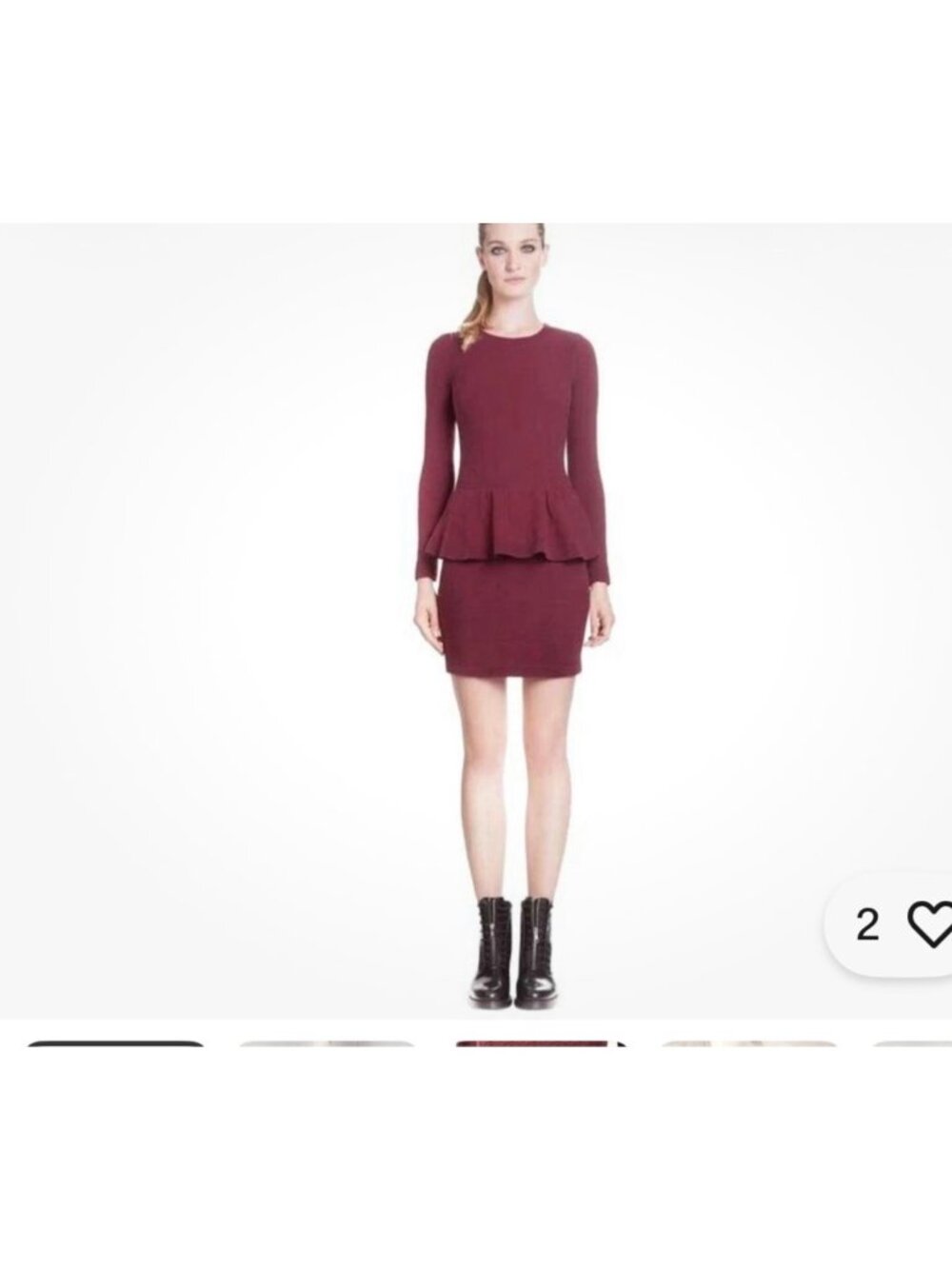 Sandro peplum raja  mini dress